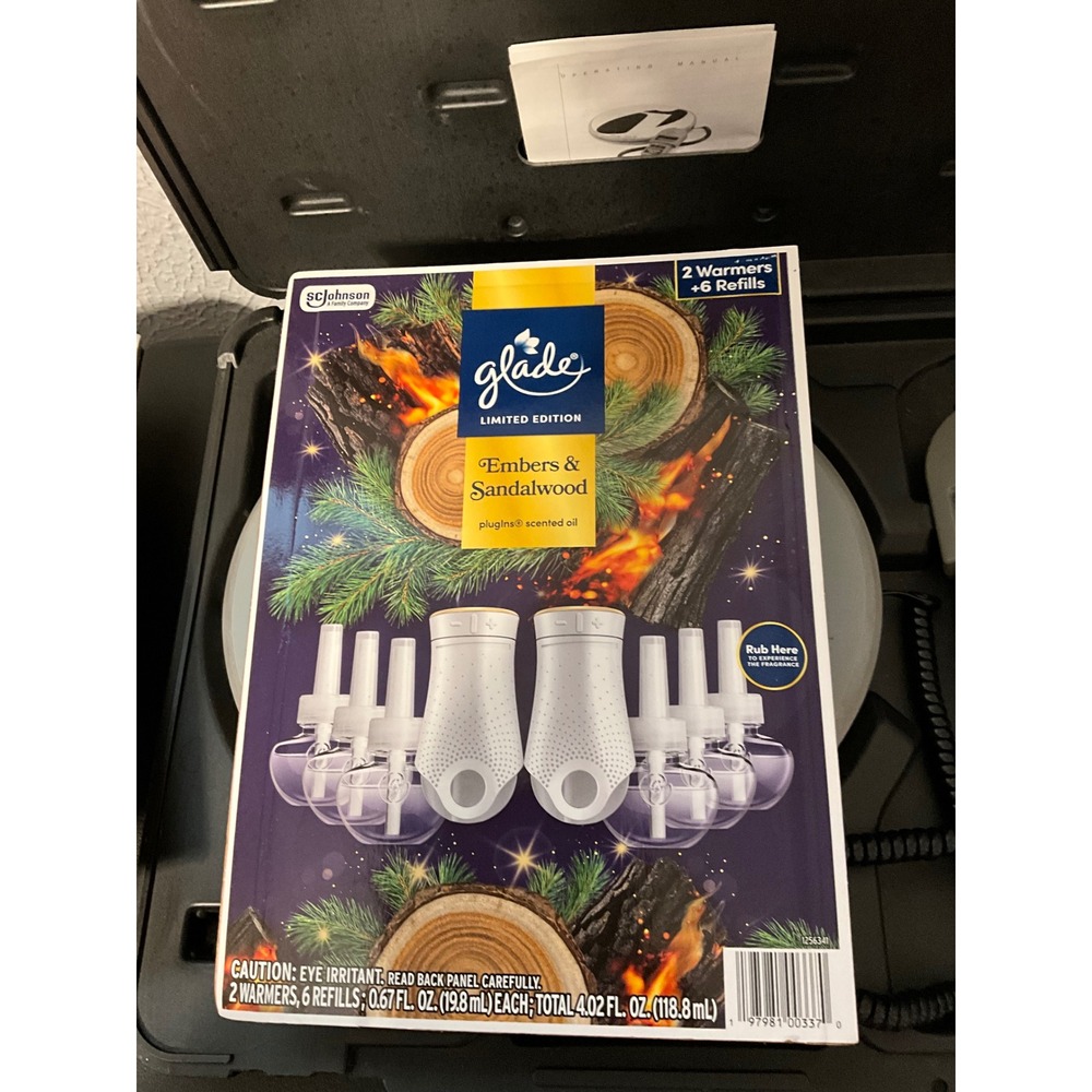 Glade Limited Edition Embers & Sandalwood PlugIns 2 Warmers + 6 Refills Set